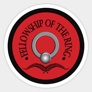 Fellowship of the Ring - Red Sticker